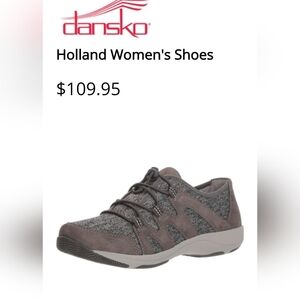 Dansko Womens Holland Shoes Grey Sz 38, Fabric And Leather Upper US 7.5- 8
